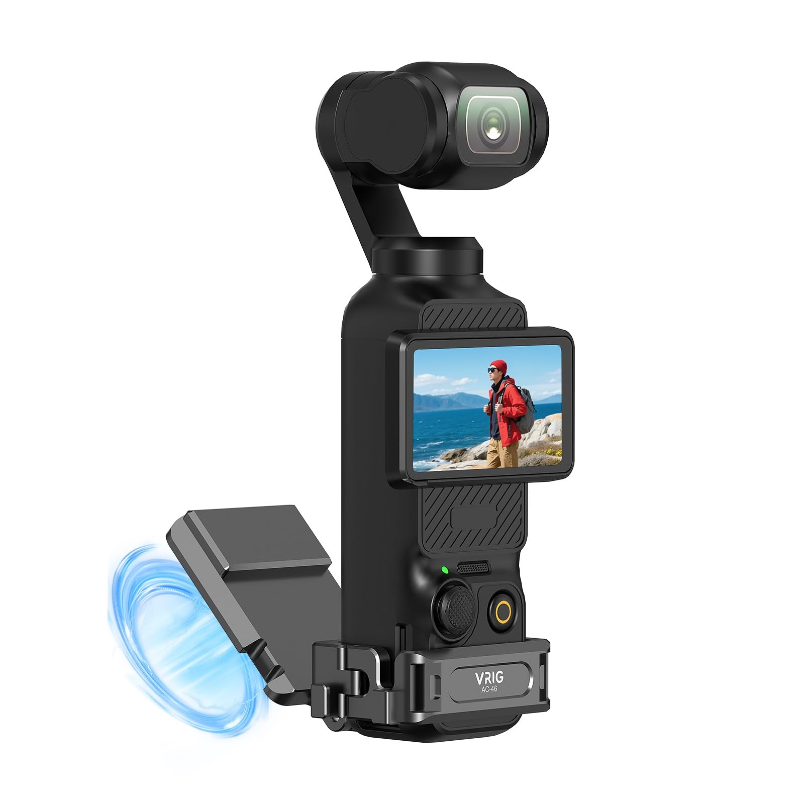 Amazon | VRIG Osmo Pocket 4 3用 磁気マウント アルミ製 アダプター